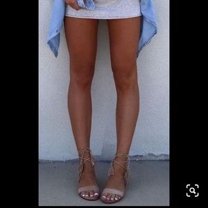 Forever 21 lace up sandals